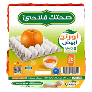 [11500300100507] اورانج بيض ابيض طبق 30 بيضه مغلف