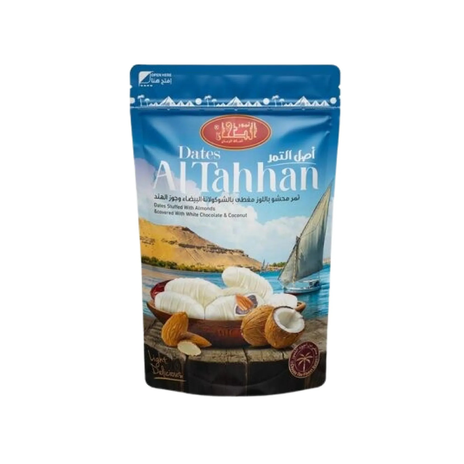 [11500300700132] الطحان تمر باللوز والشيكولاته البيضاء كيس 100 جم