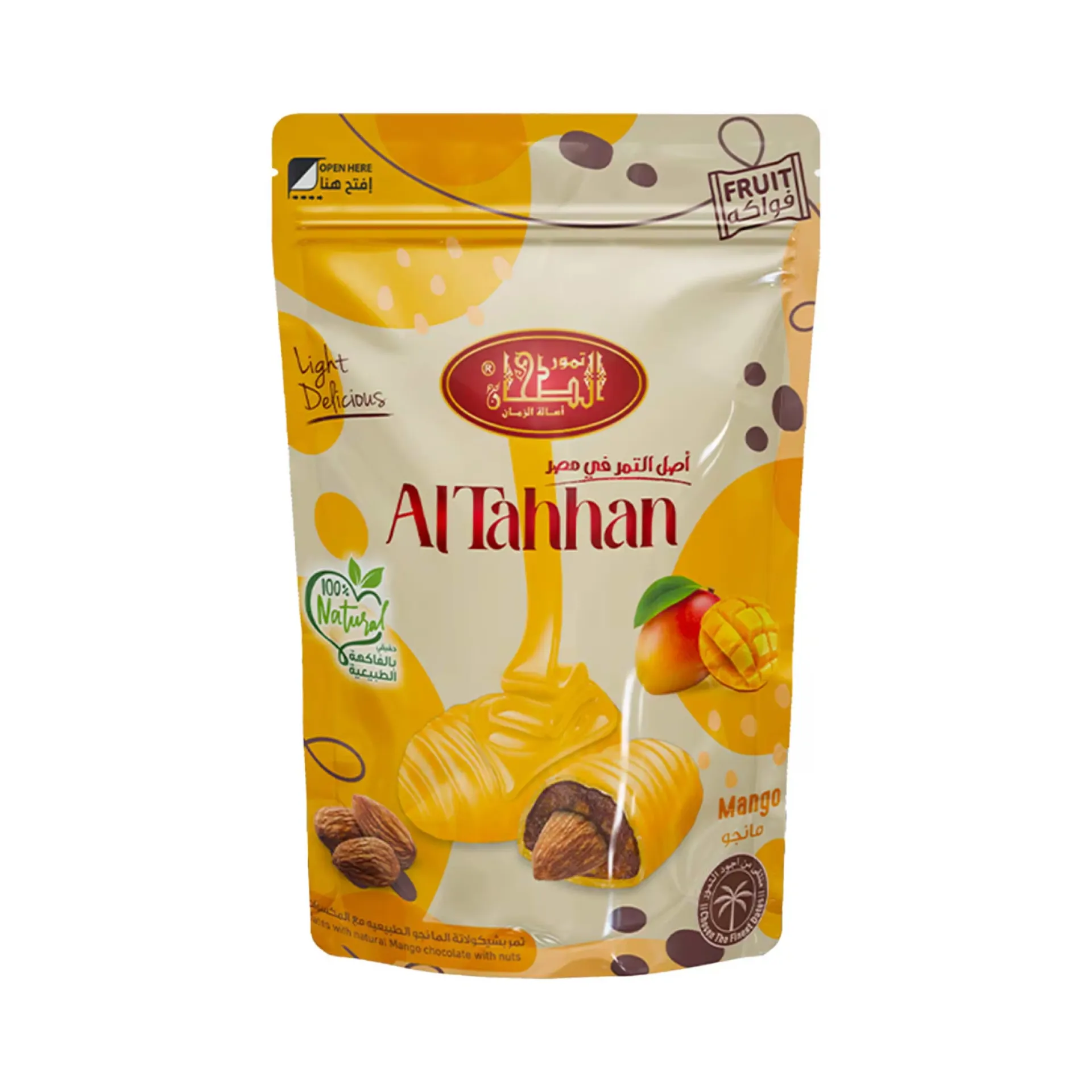 [11500300700179] الطحان تمر باللوز وشيكولاته الفاكهه (مانجو) 100 جم