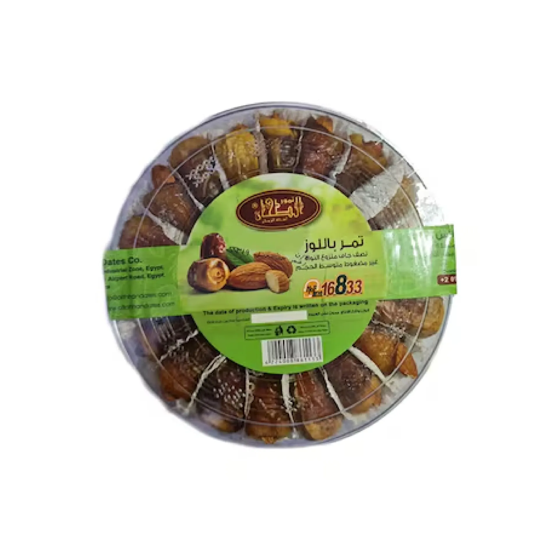 [11500300700116] الطحان علبه تمر باللوز زجاجيه 450 جم