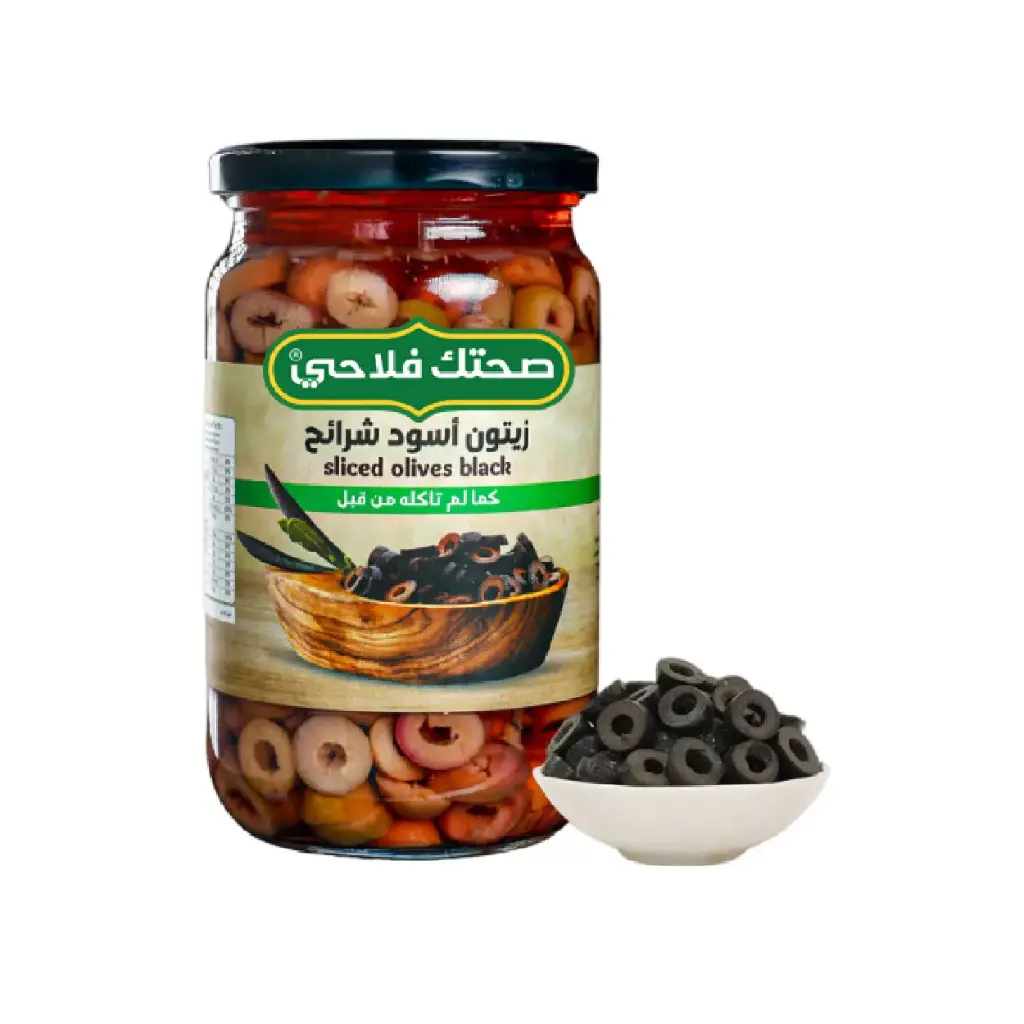 زيتون اسود شرائح 720 جم صافي