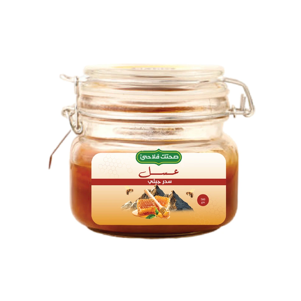 [11500300200122] عسل سدر جبلي 500 جم