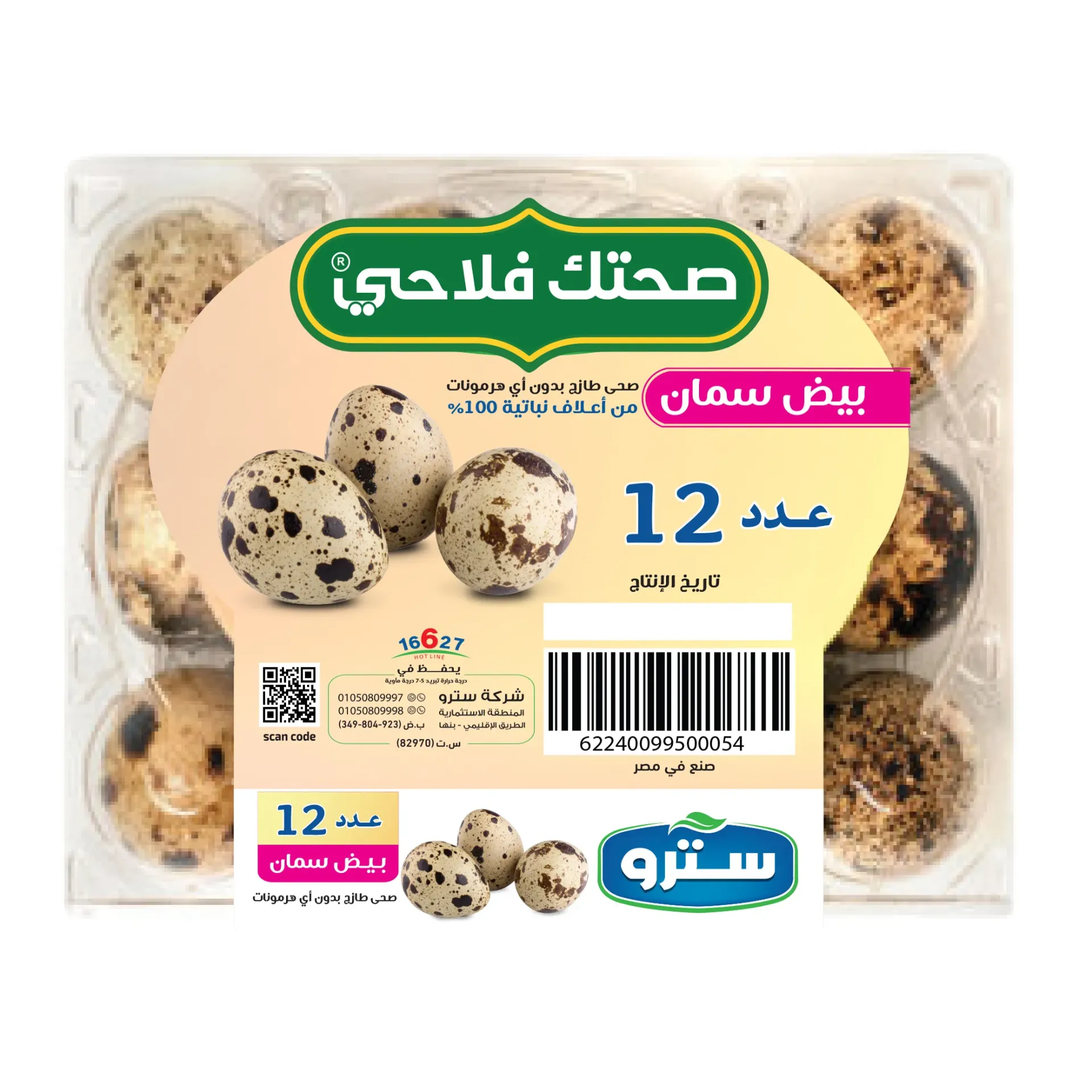 [11500300100702] بيض سمان مغلف 12 بيضه